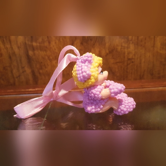 1986 Muppet Babies Miss Piggy Figure Hand Crafted Beaded Ornament Vintage - Picture 4 of 11